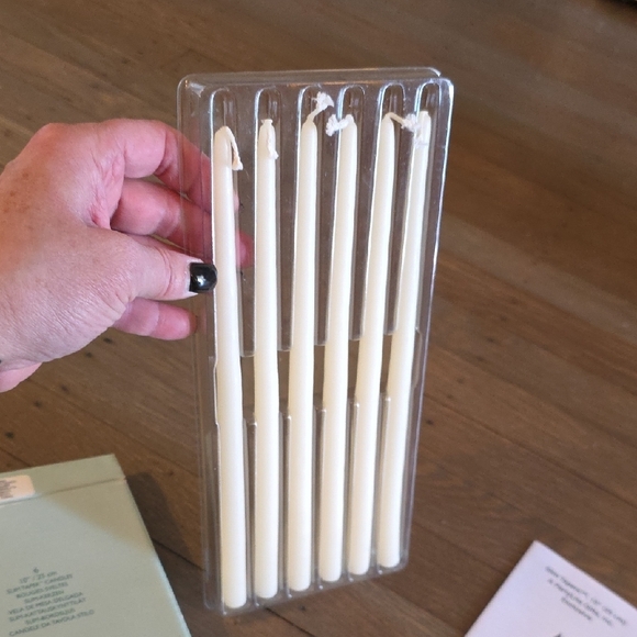 PartyLite Ivory 10" Slim Taper Candles Set 6. NEW - Picture 5 of 5